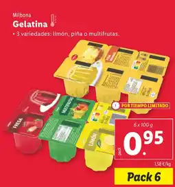 Lidl MILBONA Gelatina oferta
