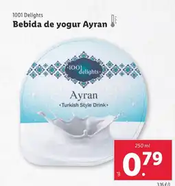 Lidl 1001 DELIGHTS Bebida de yogur Ayran oferta