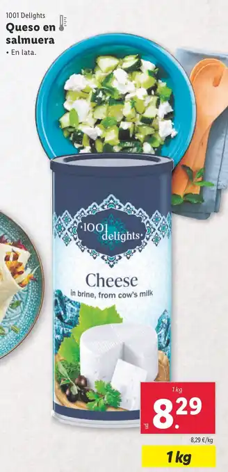 Lidl 1001 DELIGHTS Queso en salmuera oferta