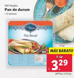 Lidl 1001 DELIGHTS Pan de durum oferta