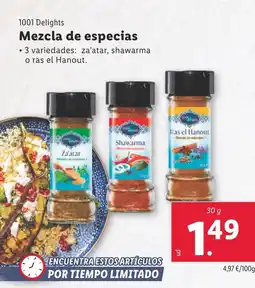 Lidl 1001 DELIGHTS Mezcla de especias oferta