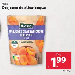 Lidl ALESTO Orejones de albaricoque oferta