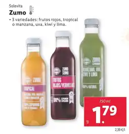 Lidl SOLEVITA Zumo oferta