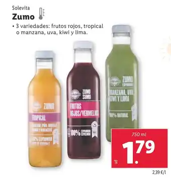 Lidl SOLEVITA Zumo oferta