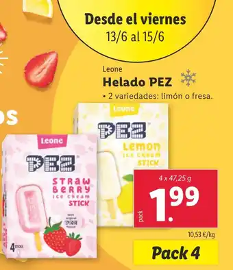 Lidl LEONE Helado Pez oferta