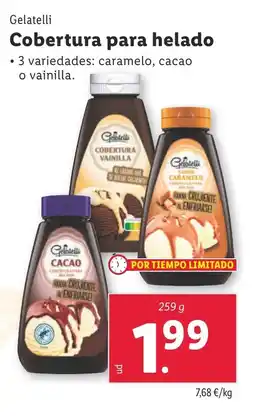 Lidl GELATILLI Cobertura para helado oferta