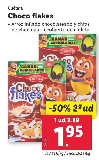Lidl CUETARA Choco flakes oferta