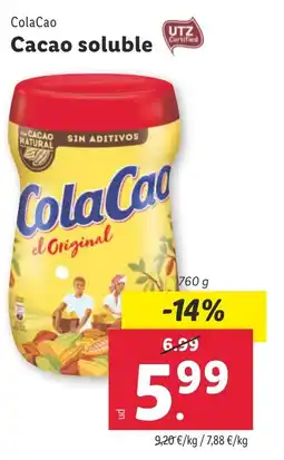 Lidl COLACAO Cacao soluble oferta