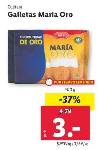 Lidl CUETARA Galletas María Oro oferta