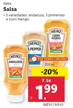 Lidl HEINZ Salsa oferta