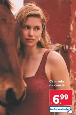 Lidl Camiseta de canalé oferta