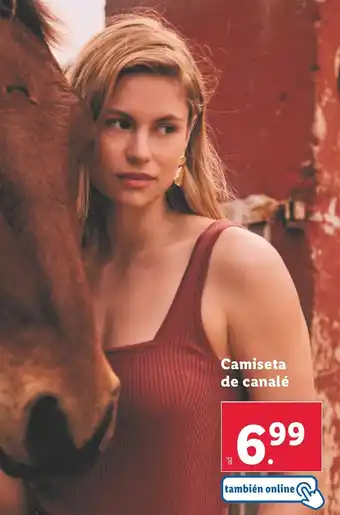 Lidl Camiseta de canalé oferta