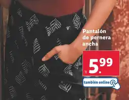 Lidl Pantalón de pernera ancha oferta