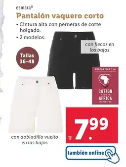 Lidl ESMARA Pantalón vaquero corto oferta