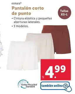 Lidl ESMARA Pantalón corto de punto oferta