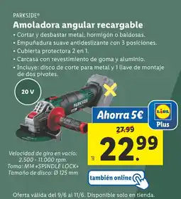 Lidl PARKSIDE oferta