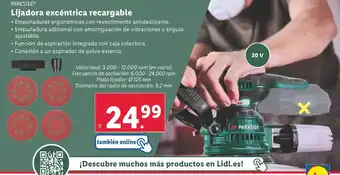 Lidl PARKSIDE Lijadora excéntrica recargable oferta