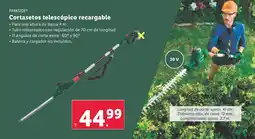 Lidl PARKSIDE Cortasetos telescópico recargable oferta