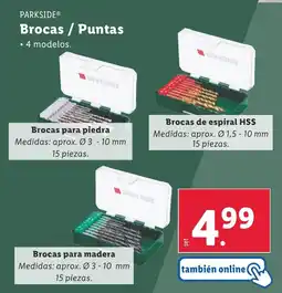 Lidl PARKSIDE Brocas / Puntas oferta