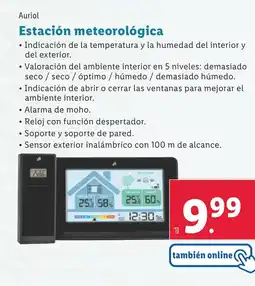 Lidl AURIOL Estación meteorológica oferta