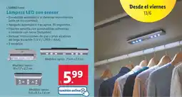 Lidl LIVARNO HOME Lámpara LED con sensor oferta