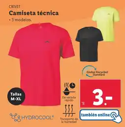 Lidl CRIVIT Camiseta técnica oferta