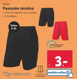Lidl CRIVIT Pantalón técnico oferta