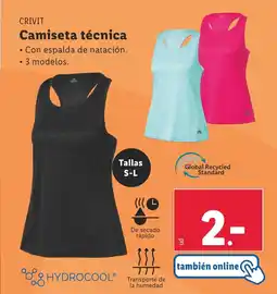 Lidl CRIVIT Camiseta técnica oferta