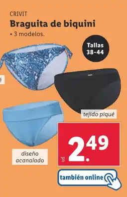 Lidl CRIVIT Braguita de biquini oferta