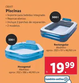 Lidl CRIVIT Piscinas oferta