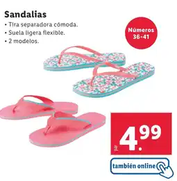 Lidl Sandalias oferta