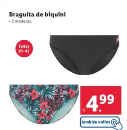 Lidl Braguita de biquini oferta