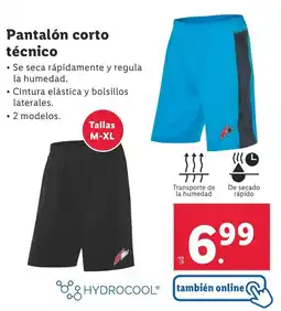 Lidl Pantalón corto técnico oferta