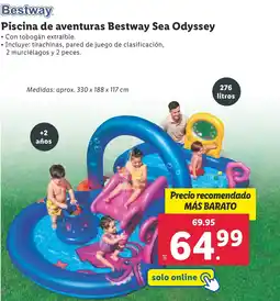 Lidl BESTWAY Set de buceo y esnórquel Piscina de aventuras Bestway Sea Odyssey oferta