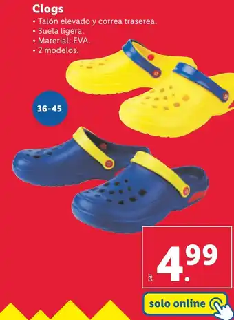 Lidl Clogs oferta