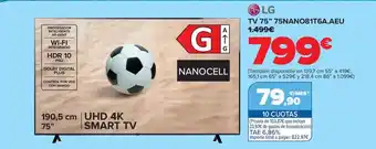 Carrefour LG Tv 75" 75nano81t6a.aeu oferta