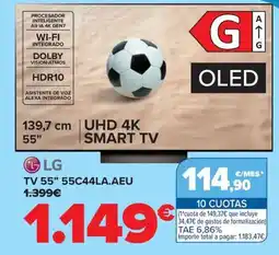 Carrefour LLG Tv 55" 55x44la.aeu oferta
