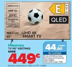 Carrefour HISENSE TV 65" 65e79nq oferta