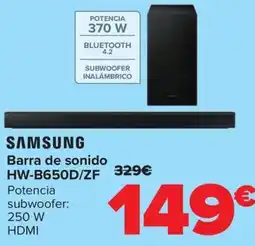 Carrefour SAMSUNG Barra de sonido HW-B650D/ZF oferta