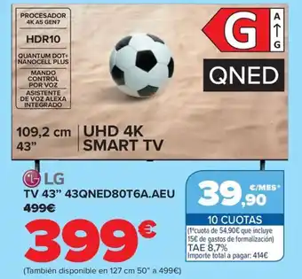 Carrefour TV 43" 43QNED80T6A.AEU oferta