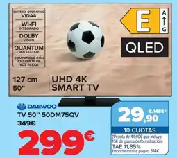 Carrefour DAEWOO TV 50" 50DM75QV oferta