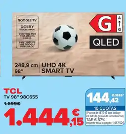 Carrefour TCL TV 98" 98C655 oferta