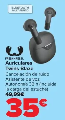 Carrefour FRESH REBEL Auriculares Twins Blaze oferta