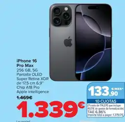 Carrefour iPhone 16 Pro Max oferta