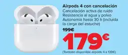 Carrefour Airpods 4 con cancelación oferta