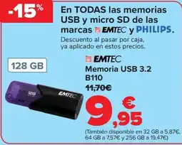 Carrefour EMTEC Memoria USB 3.2 B110 oferta