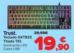 Carrefour TRUST Teclado GXT833 Thado TKL oferta