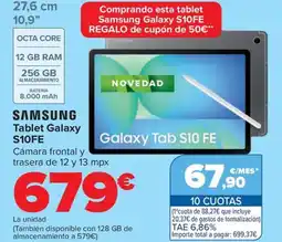 Carrefour SAMSUNG Tablet Galaxy S10FE oferta