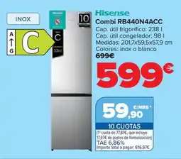 Carrefour HISENSE Combi RB440N4ACC oferta