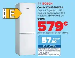 Carrefour BOSCH Combi KGN36NWEA oferta